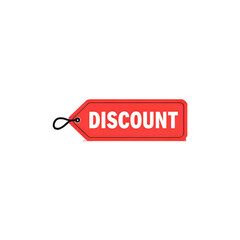 Red Discount Tag:  Boost Sales with this Marketing Graphic