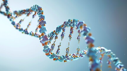 Molecular Mastery: Stunning DNA Double Helix Structure Imagery – Twisted Nucleotide Strands, Glowing Base Pair Connections, Metallic Helix Coils, and Scientifically Accurate Molecular Details in High-