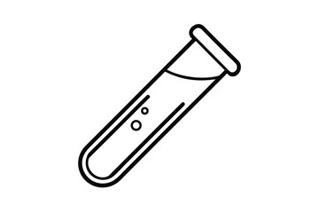 Obraz premium Icon Of A Test Tube For Science No Text