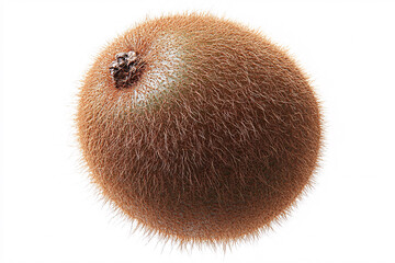 Realistic Close Up Photograph of Kiwi Fruit Highlighting Its Texture