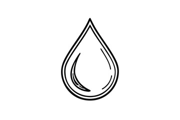 Icon Of A Droplet Of Water Sketch Style No Text