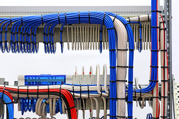 Connecting the electrical module using copper electrical insulated wires. 
