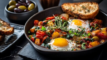 Chicken with vegetables, chicken stew with vegetables, and chicken vegetable salad in a bowl, served with a side of rice and sauce