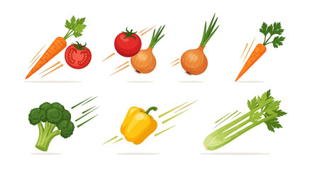 set of vegetables