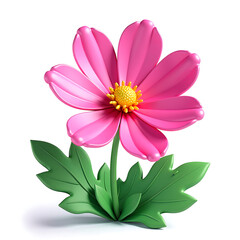 vibrant cosmos flower blooms amidst lush green foliage capturing intricate petals delicate texture radiant golden