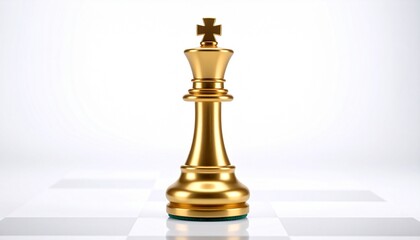 chess pieces on white background