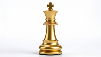 chess pieces on white background