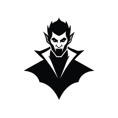 black and white Dracula,  Spooky Halloween Silhouettes 