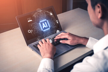 Global AI artificial intelligence transforms AI technology worldwide. Global artificial...