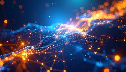 Obraz premium Abstract digital network (2)