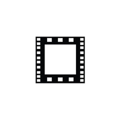 Black filmstrip frame icon cinema movie