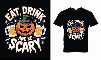 Creative t-shirt design concept for fashion apparel, featuring a blank black cotton tee with a vector print illustration