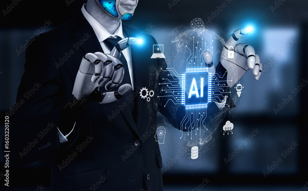 Poster ai drives global digital transformation by connecting cloud, robotics, machine learning, and data sy