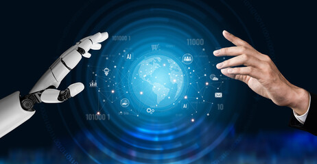 AI enables a global digital ecosystem integrating data, commerce, communication, and financial...