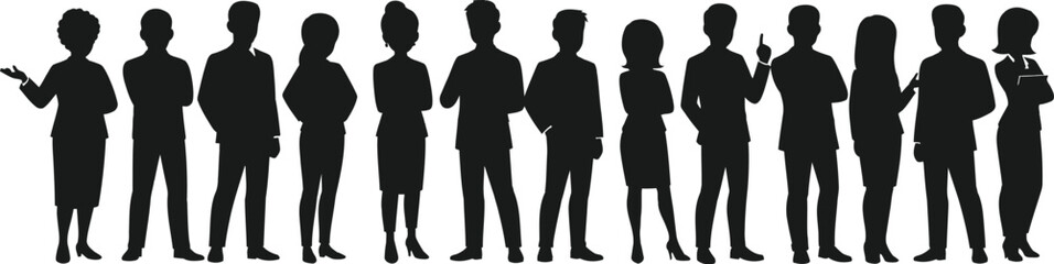 A set of drill bits and a diverse group of business people, including men and women in suits, symbolize teamwork and success in the office