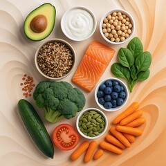 set of vegetables