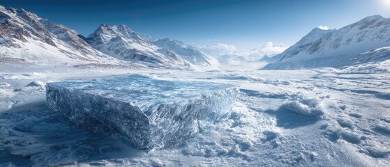 Stunning Glacial Landscape Breathtaking Mountain Views