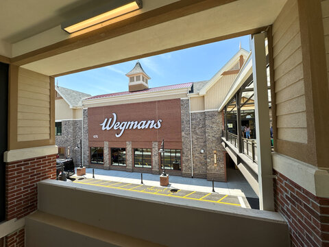 NORWALK, CT, USA - JULY 23, 2025:  New Wegmans store is open in town