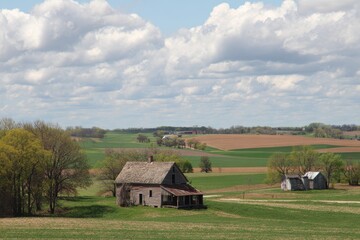 Obraz premium Countryside views of Illinois