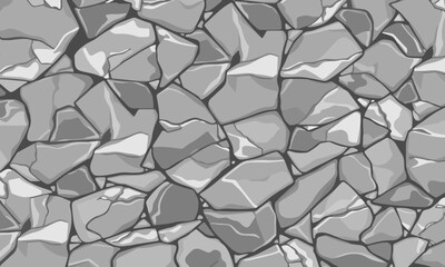 Stone wall texture, grey cobblestone surface, natural masonry background, abstract stonework design	