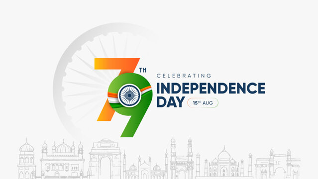 79th India Independence Day 15th August Social Media Post, Poster, Banner, Web Banner, Print Design