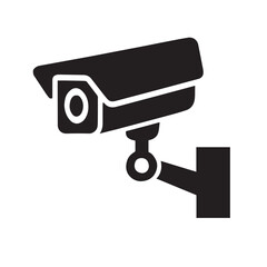 CCTV camera icon with clipart illustration transparent background.eps