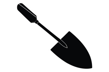 Silhouette of Pointed Hand Trowel Garden Tool for Planting and Gardening Projects