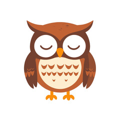 Fototapeta premium Cute Pixel Art Owl