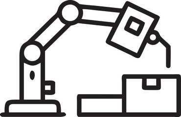 Isometric Automated Pallet Jack Silhouette with Transparent Background electric forklift