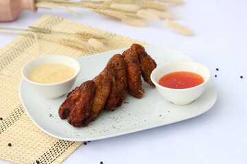 Grilled skewered meat with peanut sauce or Satay/Malaysian satay