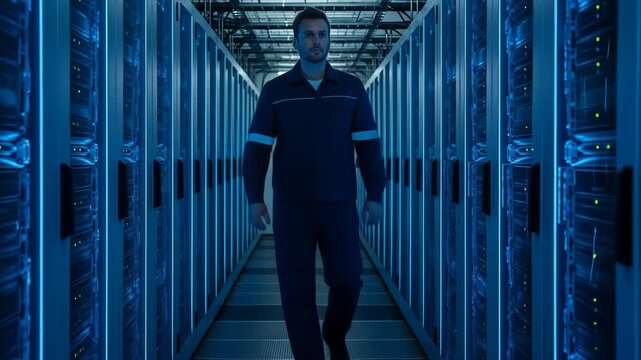Data Center Technician Inspection: Secure Server Room Walkthrough