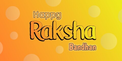 Fototapeta premium Happy Raksha Bandhan Greeting Card with Colorful Background