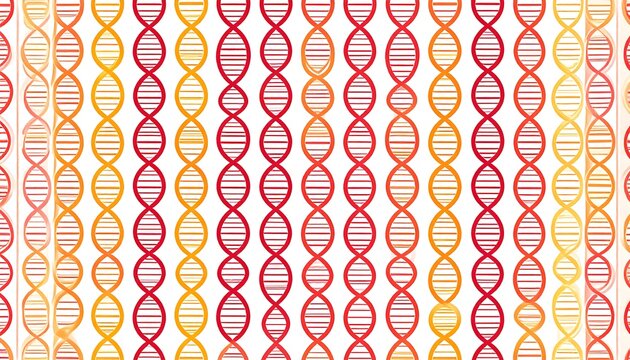 Abstract DNA pattern in warm colors - Powered by Adobe