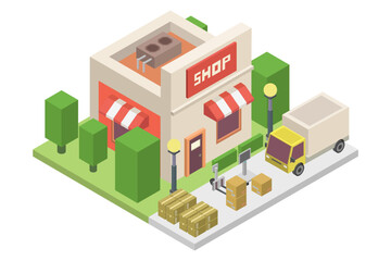 Isometric shop