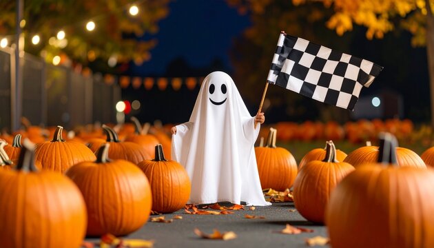 “Pumpkin Sprint: A Haunting Start Line”