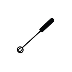 Black resin stirrer icon tool