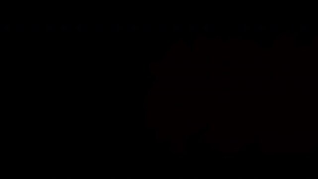 Red streaming start soon text with disappearing smoke effect from left to right on transparent background with alpha channel, cinematic vapor transition, overlay for stream screen