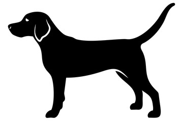 Albino Beagle Dog Silhouette animal silhouette pet silhouette