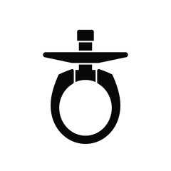 Adjustable ring base icon jewelry component metal ring