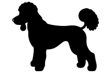 Brown Poodle Dog Silhouette animal