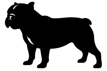 Dwarf Bulldog Silhouette animal