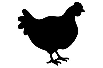 Cochin Chicken Silhouette poultry bird