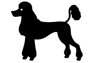 Long Haired Poodle Silhouette animal
