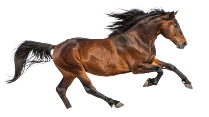 horse isolated on white background