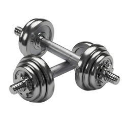 Fototapeta premium dumbbell on white background, PNG