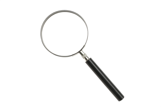     versatile magnifying glass isolated on white background PNG ,AI GENERATED
