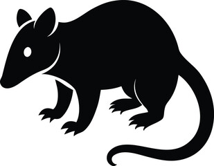 Obraz premium Possum logo icon silhouette vector