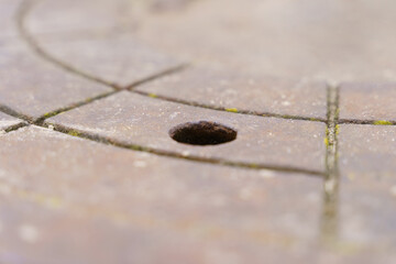 Intricate details of a weathered stone surface on a quiet afternoon