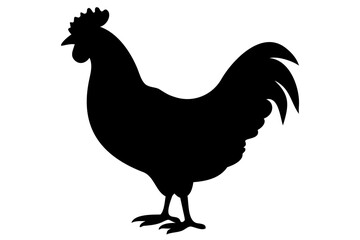 Cochin Chicken Silhouette poultry bird