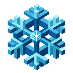 snowflake on white background